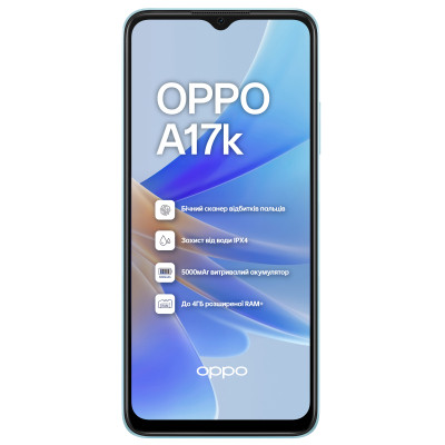 Смартфон OPPO A17k 3/64Gb (blue)-25-зображення