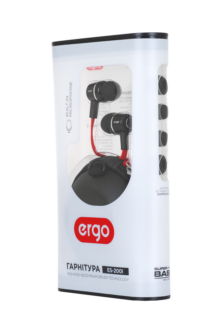 Навушники Ergo ES-200i Black-20-зображення