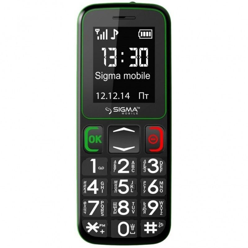 Моб.телефон Sigma Comfort 50 MINI 3 Black-Green-6-изображение