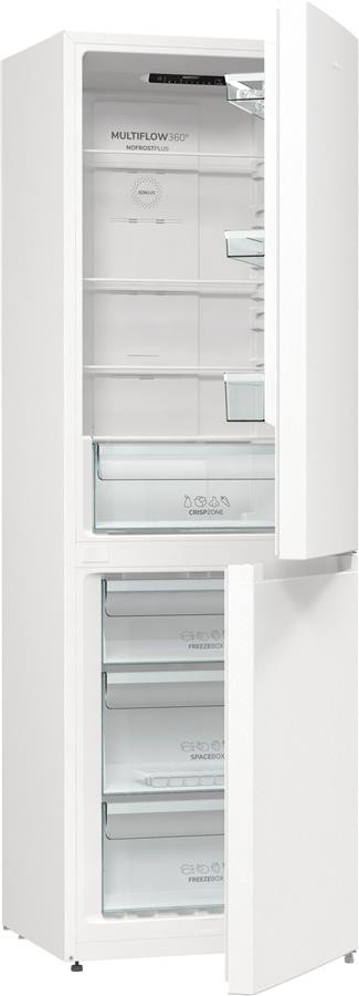 Холодильник з нижн. мороз. камерою Gorenje NRK6191EW4, 185х60х60см, 2 двері, 203( 99)л, А+, Total NF , Зона св-ті, Внутр. Диспл,-27-зображення