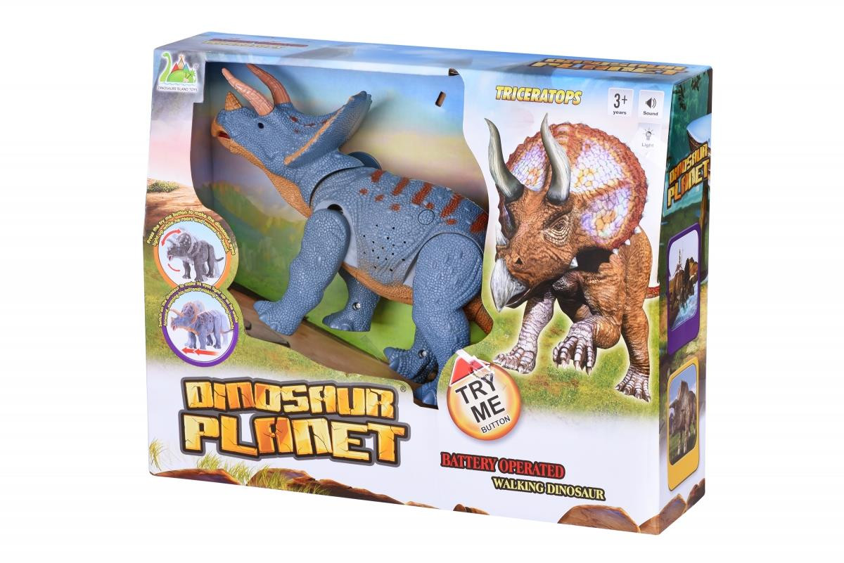 Интерактивные игрушки Динозавр Same Toy Dinosaur Planet Трицератопс голубой  (свет, звук) без п/у RS6167AUtкупить по низкой цене в интернет магазине  VOLTI - отзывы, бесплатная доставка, рассрочка на 30 месяцев