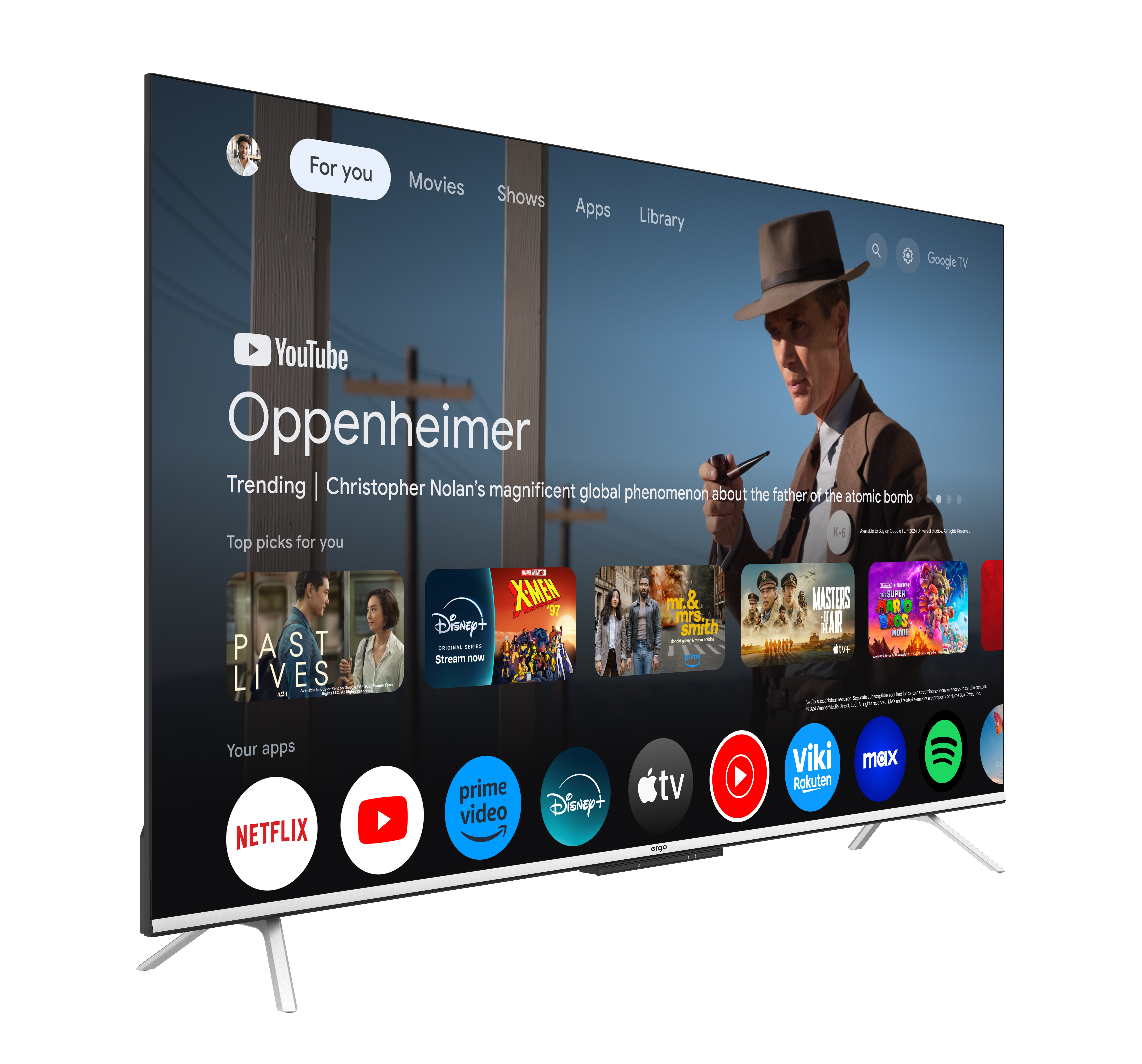 Телевізор ERGO QLED+ 65JUQ85-54 Телевізор ERGO QLED+ 65JUQ85-54-зображення