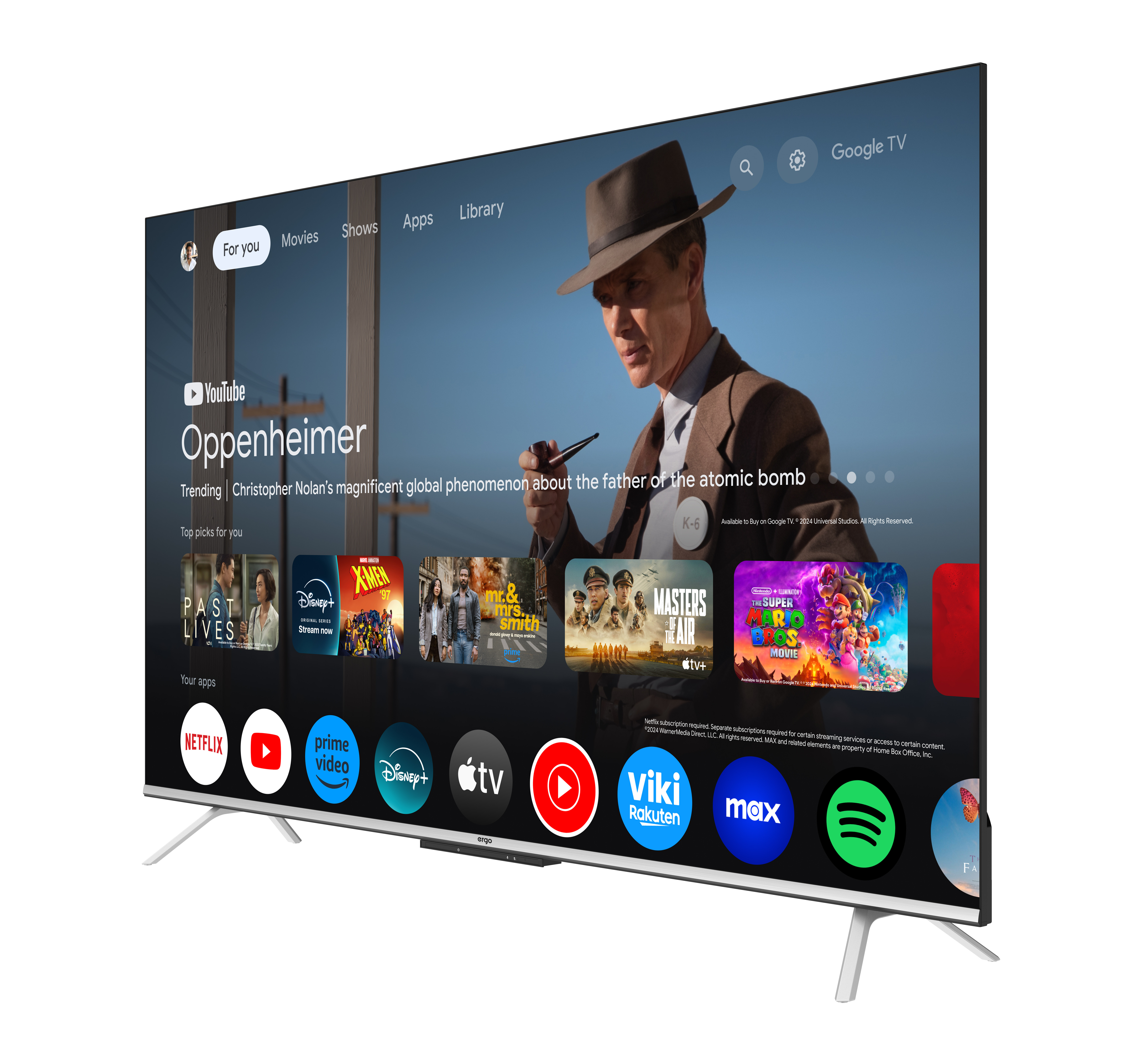Телевізор ERGO QLED+ 65JUQ85-60 Телевізор ERGO QLED+ 65JUQ85-60-зображення