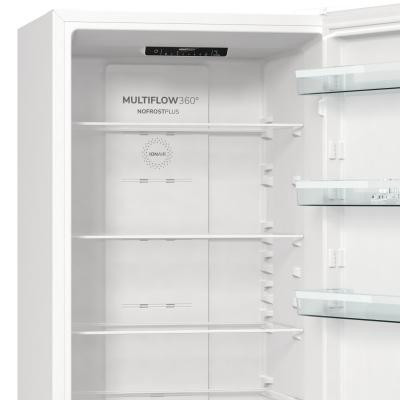 Холодильник з нижн. мороз. камерою Gorenje NRK6201EW4, 200х60х60см, 2 двері, 235( 96)л, А+, Total NF , Зона св-ті, Внутр. Диспл,-30-зображення