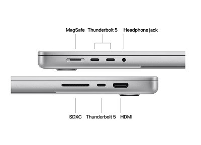 Ноутбук Apple MacBook Pro 16" M4 Max 48/1TB 2024 (MX2W3UA/A) Silver-22 Ноутбук Apple MacBook Pro 16" M4 Max 48/1TB 2024 (MX2W3UA/A) Silver-22-зображення