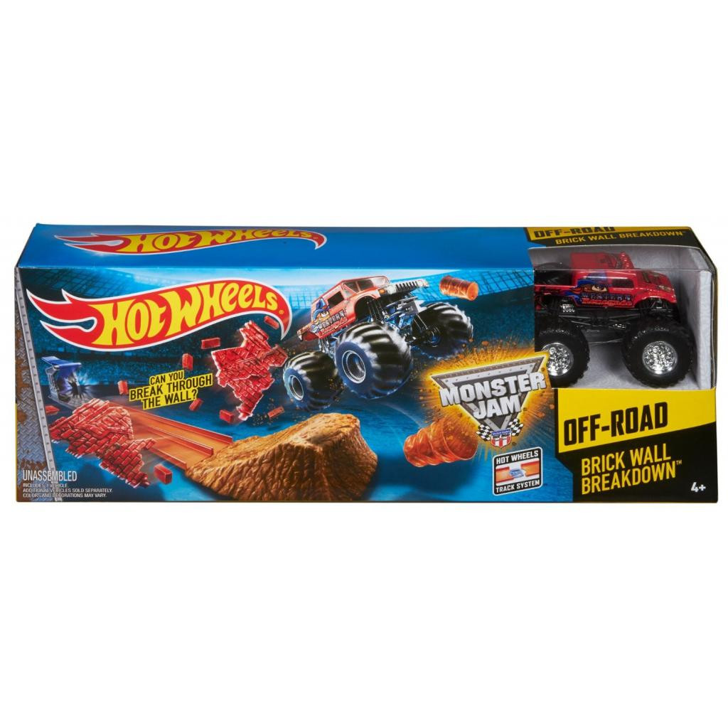 Машинки Автотрек Hot Wheels Разрушение стены серии Monster Jam  (CCP72)купить по низкой цене в интернет магазине VOLTI - отзывы, бесплатная  доставка, рассрочка на 30 месяцев