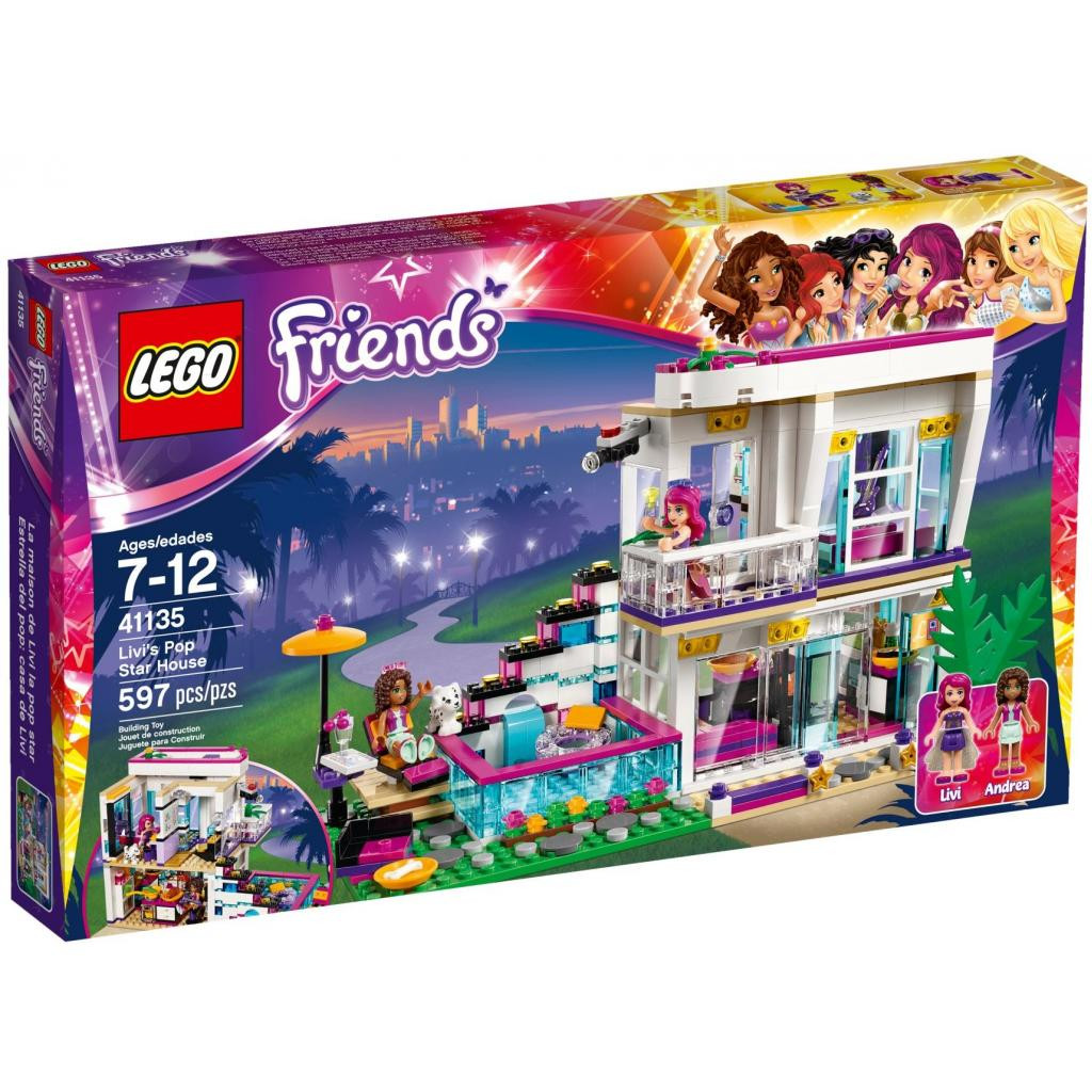 Детские конструкторы Конструктор LEGO Friends Поп-звезда Дом Ливи  (41135)купить по низкой цене в интернет магазине VOLTI - отзывы, бесплатная  доставка, рассрочка на 30 месяцев