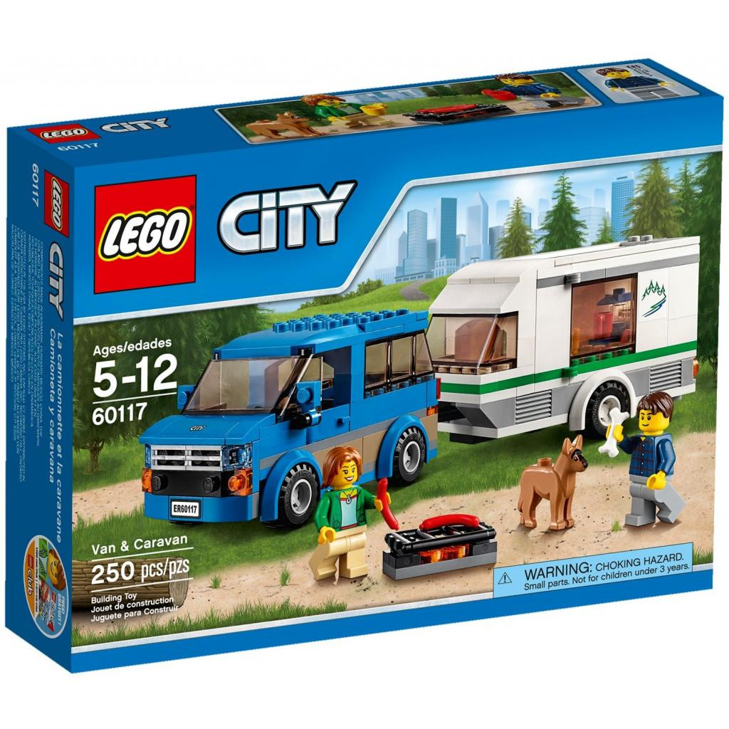 Детские конструкторы Конструктор LEGO City Great Vehicles Фургон и дом на  колёсах (60117)купить по низкой цене в интернет магазине VOLTI - отзывы,  бесплатная доставка, рассрочка на 30 месяцев