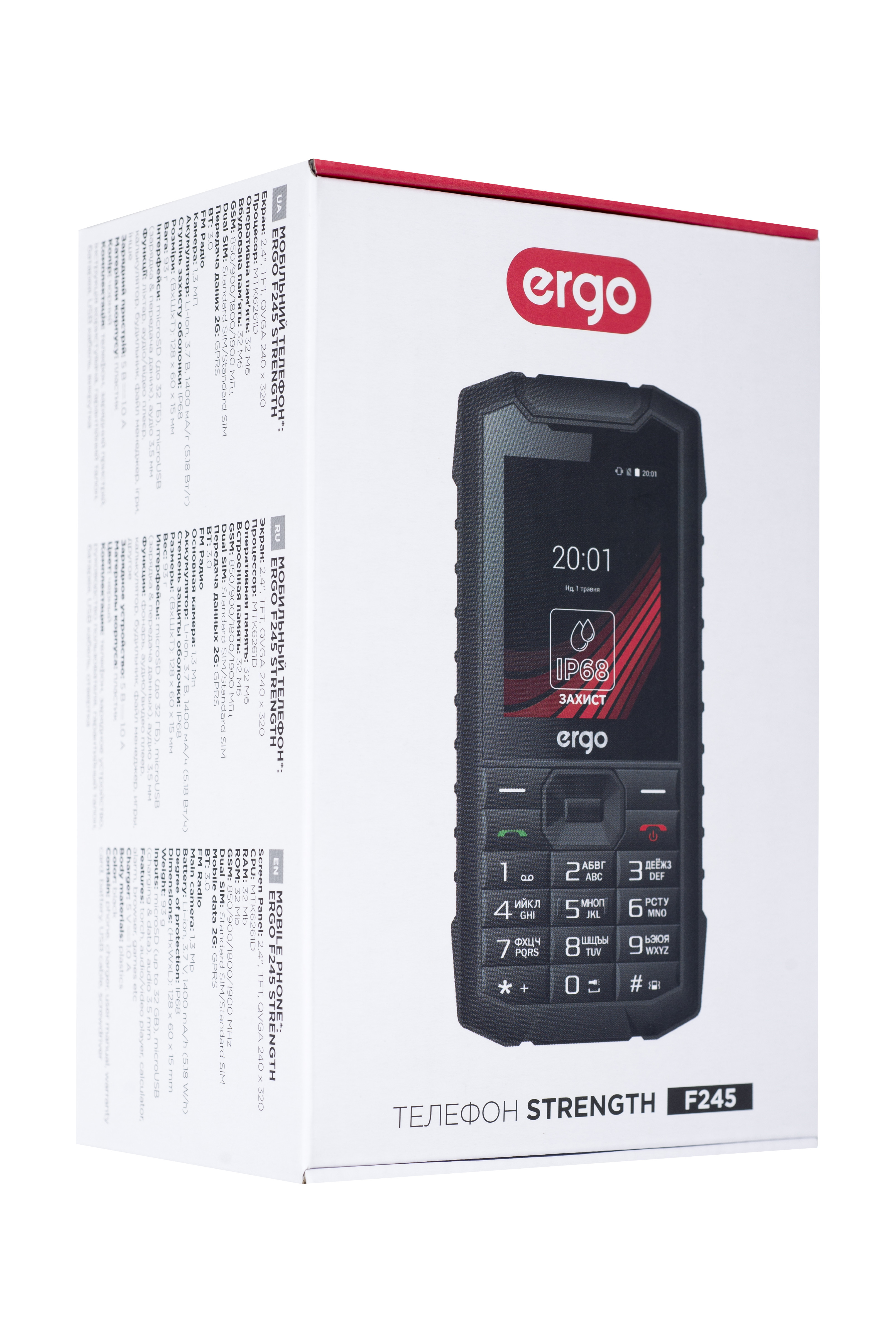 Мобильные телефоны Мобильный телефон ERGO F245 Strength Dual Sim  Blackкупить по низкой цене в интернет магазине VOLTI - отзывы, бесплатная  доставка, рассрочка на 30 месяцев