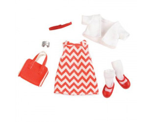 Набор одежды для кукол LORI Платье с принтом LO30009Z-7-изображение