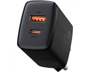 Зарядний пристрій Baseus Compact Quick Charger U+C 20W EU Black (CCXJ-B01)-151 Зарядний пристрій Baseus Compact Quick Charger U+C 20W EU Black (CCXJ-B01)-151-зображення