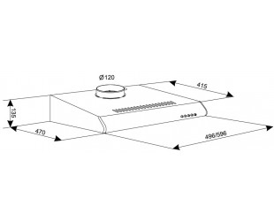 Витяжка ELEYUS Line I 60 IS-114 Витяжка ELEYUS Line I 60 IS-114-изображение