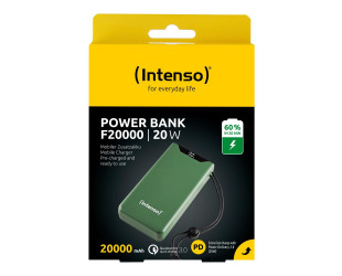 Портативний зарядний пристрій INTENSO USB 20000MAH QC3.0 GREEN F20000 7332057-108 Портативний зарядний пристрій INTENSO USB 20000MAH QC3.0 GREEN F20000 7332057-108-зображення