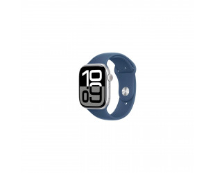 Смарт-годинник Apple Watch Series 10 GPS 46mm Silver Alum Denim Sp/b - M/L (MWWM3QH/A)-41 Смарт-годинник Apple Watch Series 10 GPS 46mm Silver Alum Denim Sp/b - M/L (MWWM3QH/A)-41-зображення