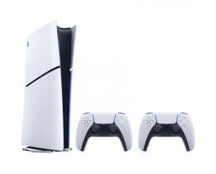Ігрова консоль PlayStation 5 Slim Digital Edition (2 геймпади Dualsense)-140 Ігрова консоль PlayStation 5 Slim Digital Edition (2 геймпади Dualsense)-140-зображення