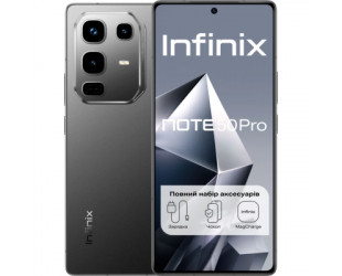 Мобильный телефон Infinix Note 50 Pro 12/256Gb Shadow Black (4894947068355)-3 Мобильный телефон Infinix Note 50 Pro 12/256Gb Shadow Black (4894947068355)-3-изображение