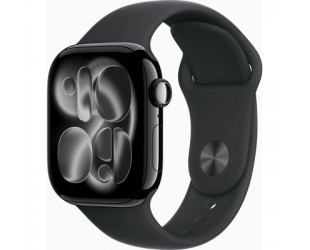 Смарт-годинник Apple Watch Series 11 GPS 42mm Jet Black Aluminium Case with Black Sport Band - S/M (MEQT4RK/A)-108 Смарт-годинник Apple Watch Series 11 GPS 42mm Jet Black Aluminium Case with Black Sport Band - S/M (MEQT4RK/A)-108-зображення
