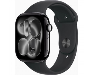 Смарт-годинник Apple Watch Series 11 GPS 46mm Jet Black Aluminium Case with Black Sport Band - M/L (MEUX4RK/A)-103 Смарт-годинник Apple Watch Series 11 GPS 46mm Jet Black Aluminium Case with Black Sport Band - M/L (MEUX4RK/A)-103-зображення