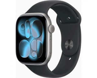 Смарт-годинник Apple Watch Series 11 GPS 46mm Space Grey Aluminium Case with Black Sport Band - M/L (MEV44RK/A)-101 Смарт-годинник Apple Watch Series 11 GPS 46mm Space Grey Aluminium Case with Black Sport Band - M/L (MEV44RK/A)-101-зображення