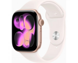 Смарт-годинник Apple Watch Series 11 GPS 46mm Rose Gold Aluminium Case with Light Blush Sport Band - S/M (MEV64RK/A)-100 Смарт-годинник Apple Watch Series 11 GPS 46mm Rose Gold Aluminium Case with Light Blush Sport Band - S/M (MEV64RK/A)-100-зображення