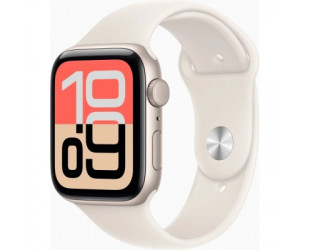 Смарт-годинник Apple Watch SE 3 GPS 44mm Starlight Aluminium Case with Starlight Sport Band - S/M (MEHG4RK/A)-92 Смарт-годинник Apple Watch SE 3 GPS 44mm Starlight Aluminium Case with Starlight Sport Band - S/M (MEHG4RK/A)-92-зображення