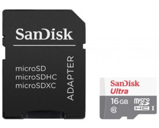 Карта памяти SanDisk microSDHC 16GB Class 10 Ultra (SDSQUNB-016G-GN3MA)-7 Карта памяти SanDisk microSDHC 16GB Class 10 Ultra (SDSQUNB-016G-GN3MA)-7-изображение