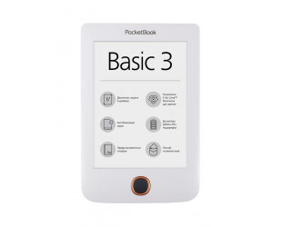 Електрона книга PocketBook 614 Basic3, білий(PB614-2-D-CIS)-4 Електрона книга PocketBook 614 Basic3, білий(PB614-2-D-CIS)-4-зображення