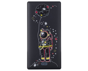 Портативна батарея ERGO LP-83 - 10000 mAh Li-pol Black Spaceman-25 Портативна батарея ERGO LP-83 - 10000 mAh Li-pol Black Spaceman-25-зображення