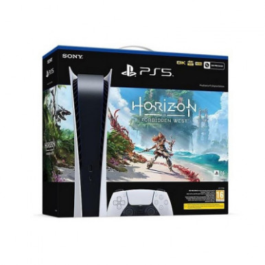 Ігрова консоль Sony PlayStation 5 Digital Edition 825GB+Horizon Forbidden West (0711719419693)-9-зображення