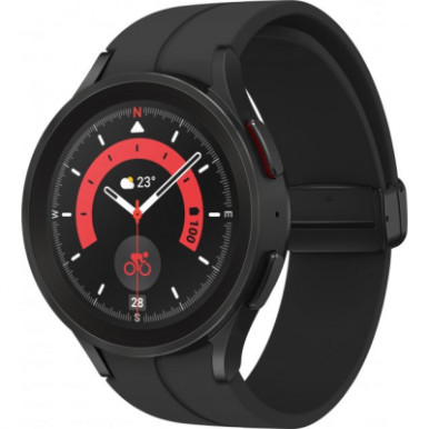 Смарт-годинник Samsung SM-R925 (Galaxy Watch 5 Pro 45mm LTE) Black (SM-R925FZKASEK)-6-зображення