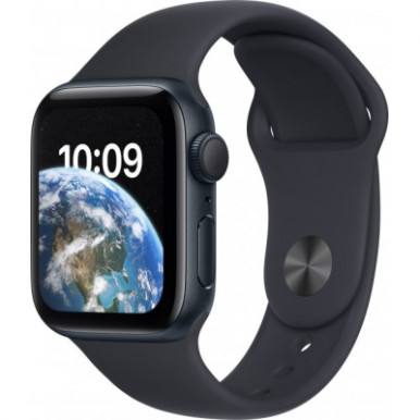 Apple Watch SE 2022 GPS 40mm Midnight Aluminium Case with Midnight Sport Band - Regular (MNJT3UL/A)-6-изображение