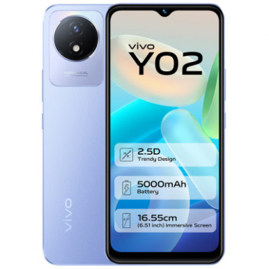 Мобильный телефон Vivo Y02 2/32GB Orchid Blue-11-изображение