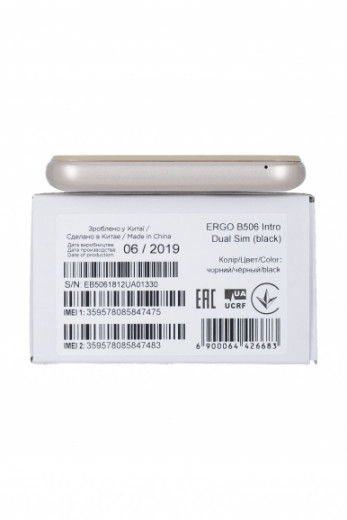 Смартфон ERGO B506 Intro Dual Sim Gold-15-изображение