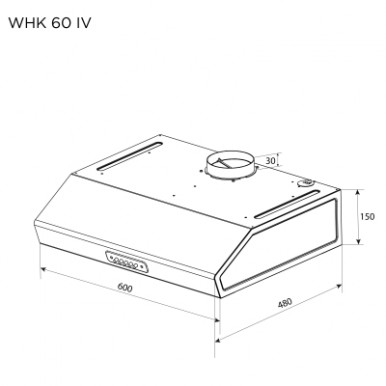 Вытяжка кухонная Pyramida WHK 60 IV-13-изображение