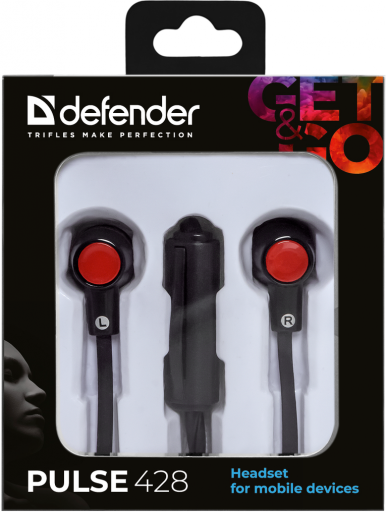 Гарнитура Defender Pulse 428 Black/Red (63428)-5-изображение