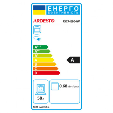 Плита Ardesto FSCF-E604W-27-зображення