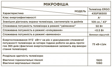 Телевізор Ergo 43GFS6500-90-зображення