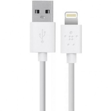 Зарядний пристрій 220v Belkin (F8J125vf04-WHT)USB Home Charger (2.4Amp) c кабелем Lightening to USB--7-зображення