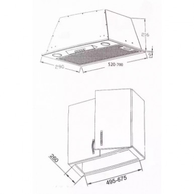 Витяжка Borgio SLIM-BOX (TR) 52 Inox-11-зображення