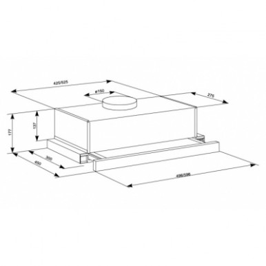 Витяжка кухонна ELEYUS LOTUS 1000 60 WH-23-зображення