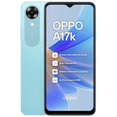 Смартфон OPPO A17k 3/64Gb (blue)-11-зображення