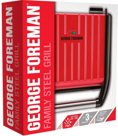 Гриль George Foreman 25040-56 Family Steel Grill-26-изображение