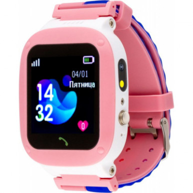 Смарт-годинник AmiGo GO004 Splashproof Camera+LED Pink-7-зображення