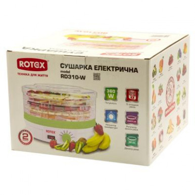 Сушка для овочів та фруктів Rotex RD310W-5-изображение