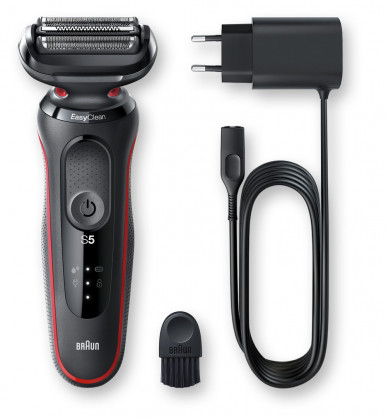Бритва Braun Series 5 50-R1000s чорна/червона-11-зображення
