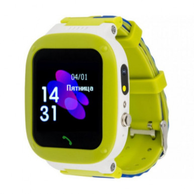 Смарт годинник AmiGo GO004 Splashproof Camera+LED Green -8-зображення