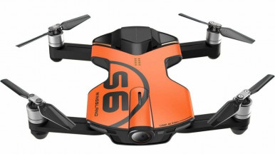 Квадрокоптер Wingsland S6 GPS 4K Pocket Drone Orange-5-зображення