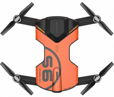 Квадрокоптер Wingsland S6 GPS 4K Pocket Drone Orange-6-зображення