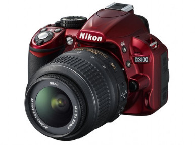 Апарати цифровi NIKON D3100 Kit 18-55 VR Червоний-5-зображення