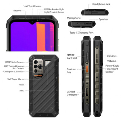 Мобільний телефон Ulefone Power Armor 19T 12/256Gb Black (6937748735298)-12-зображення